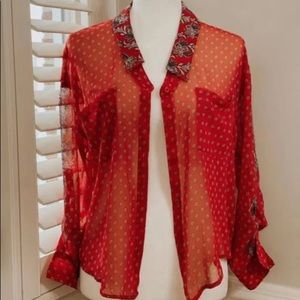 Free People Paisley Shirt